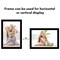 Americanflat Picture Frame - Modern Design, Shatter-Resistant Glass, Dual Sawtooth Hangers, Ideal for Home and Office Decor (2 Pack)